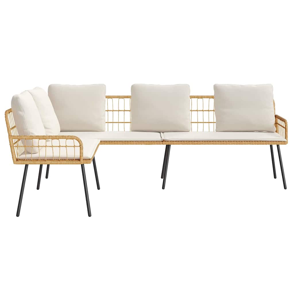 vidaXL Καναπές με μαξιλάρι Καφέ 61.5 x 123 x 82cm Μέταλλο