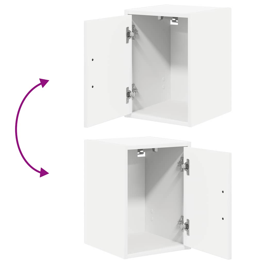 vidaXL ντουλάπια γκαράζ 2 τεμ. Λευκά από Επεξεργασμένο Ξύλο