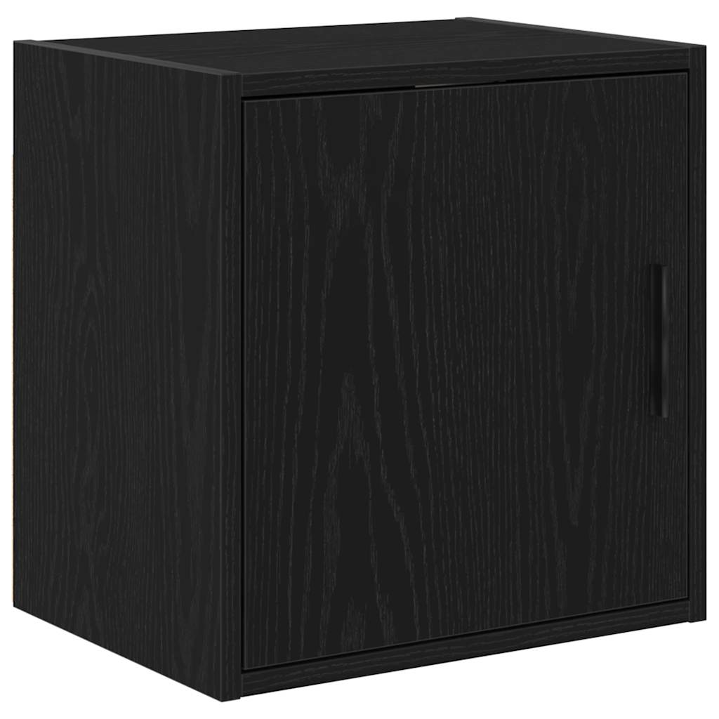 vidaXL ντουλάπια γκαράζ 2 τεμ. Μαύρο από Επεξεργασμένο Ξύλο