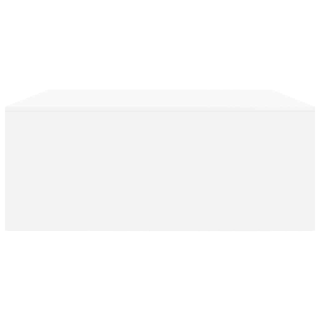 vidaXL Τραπεζάκι σαλονιού με συρτάρια Λευκό 100x100x40 cm