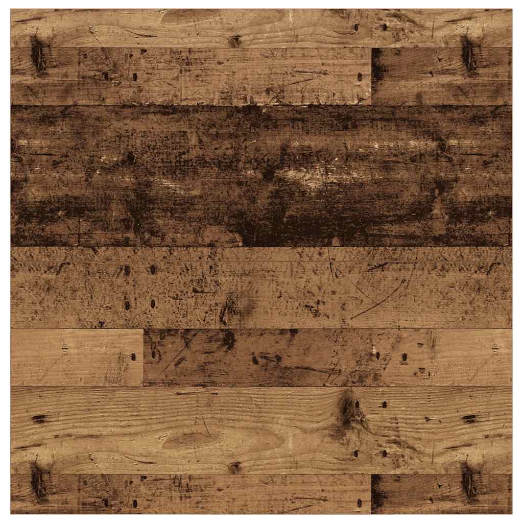 vidaXL Τραπεζάκι σαλονιού με συρτάρια Παλιό ξύλο 100x100x40 εκ.