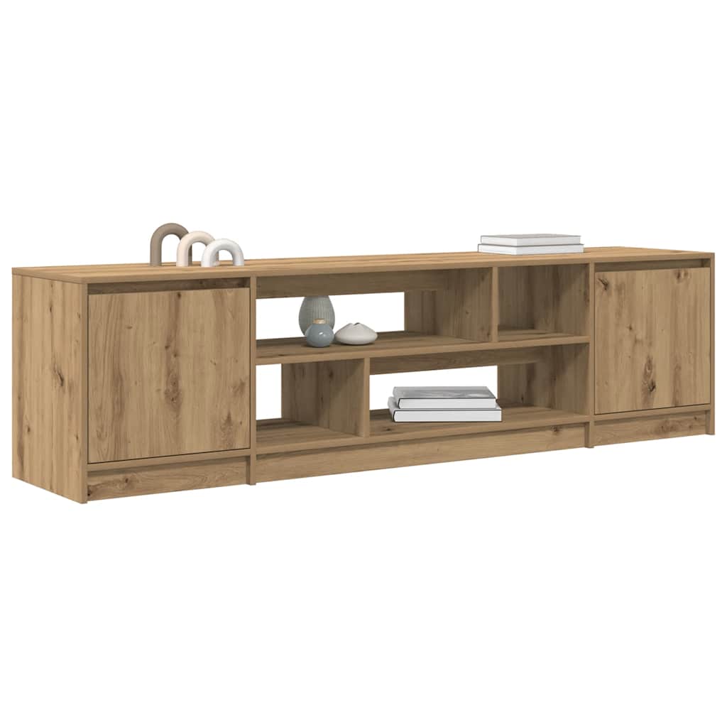 vidaXL Έπιπλο Τηλεόρασης Δρυς τεχνίτης 188,5x41x50 εκ. Επεξ. Ξύλο