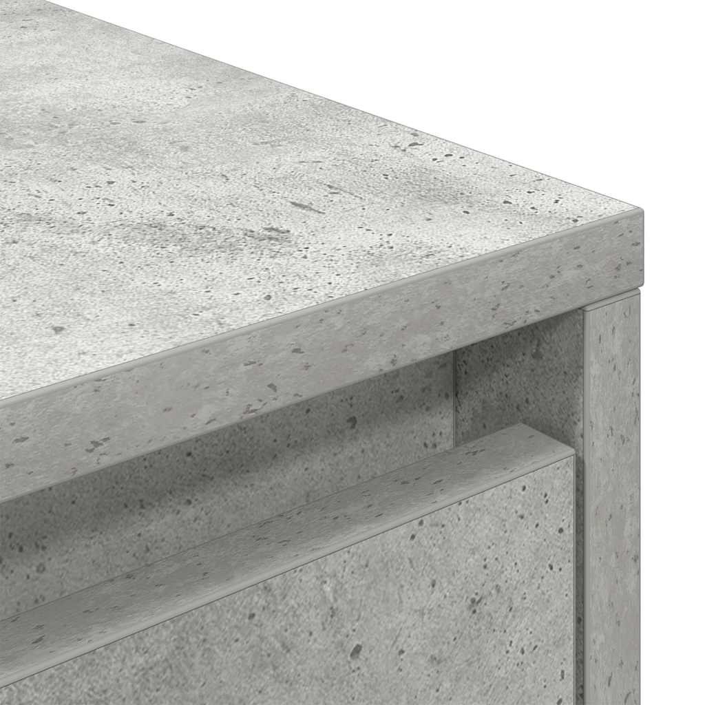 vidaXL Έπιπλο Τηλεόρασης με LED Γκρι Σκυροδέματος 160,5x41x50 εκ.