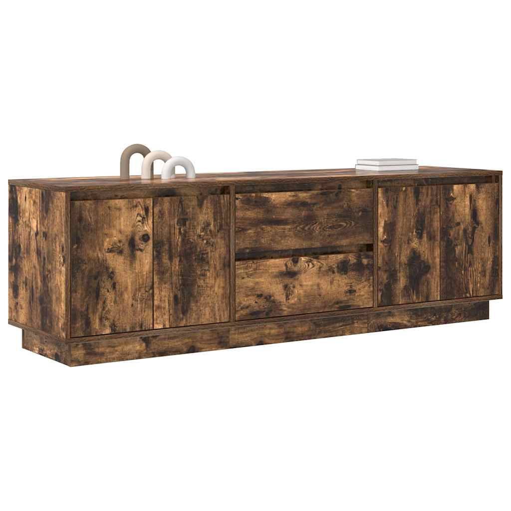 vidaXL Έπιπλο Τηλεόρασης με LED Καπνιστή Δρυς 160,5x41x50 εκ.