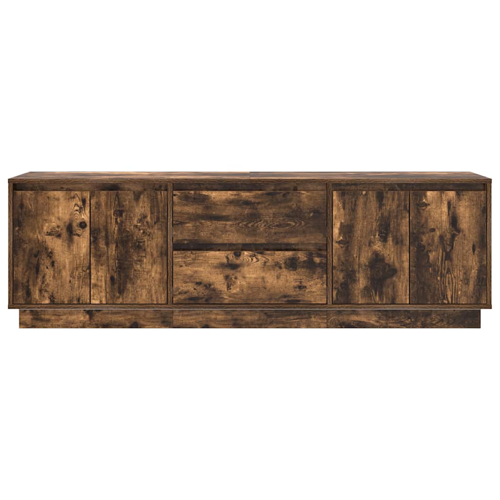 vidaXL Έπιπλο Τηλεόρασης με LED Καπνιστή Δρυς 160,5x41x50 εκ.