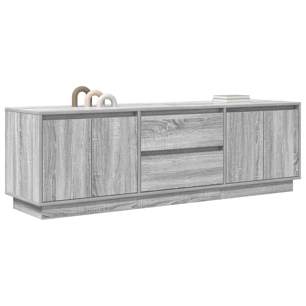 vidaXL Έπιπλο Τηλεόρασης με LED Γκρι Sonoma 160,5x41x50 εκ.