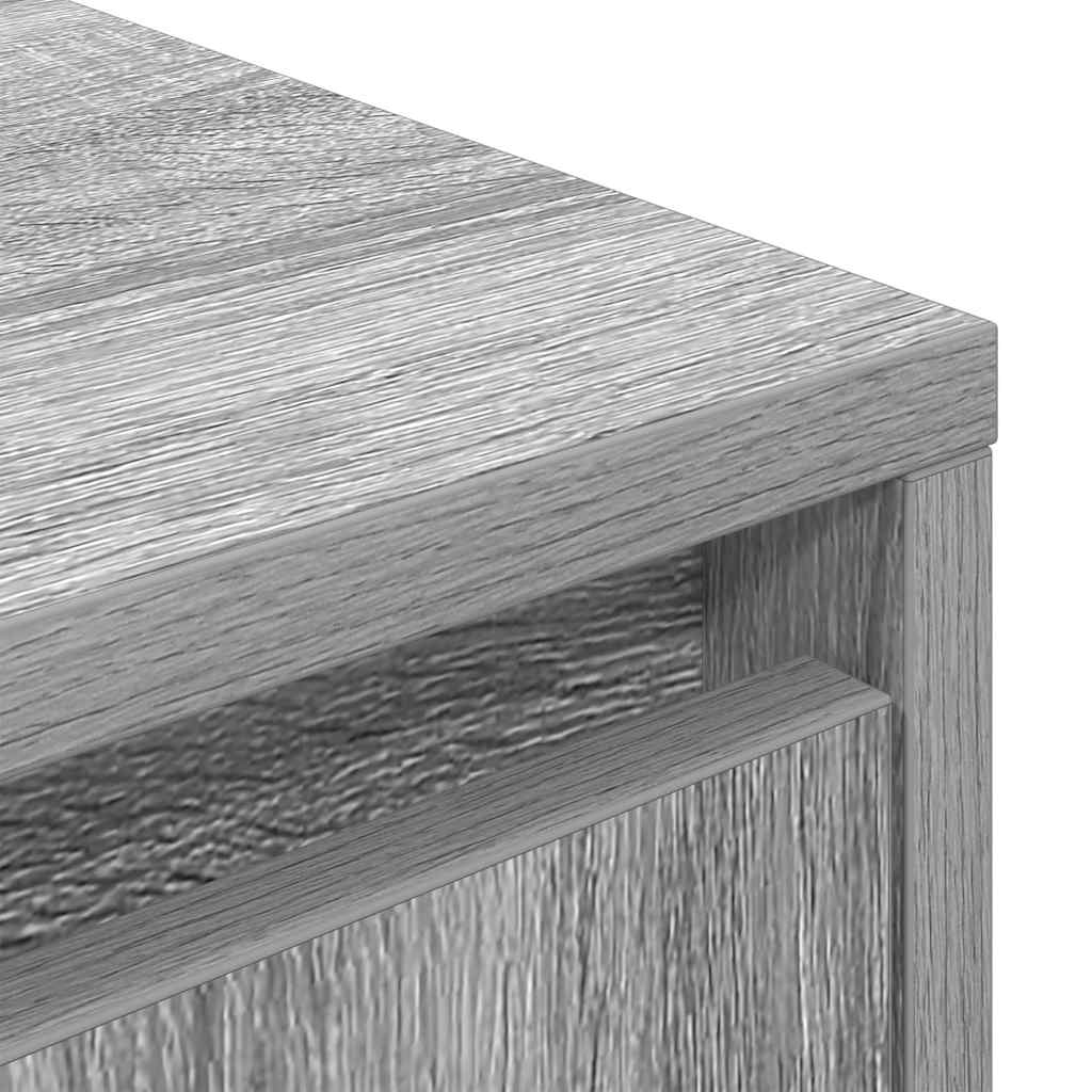 vidaXL Έπιπλο Τηλεόρασης με LED Γκρι Sonoma 160,5x41x50 εκ.