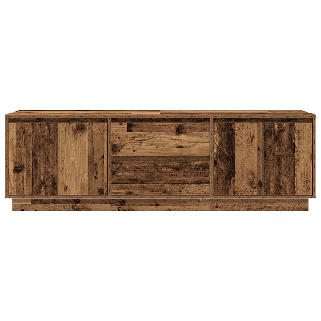 vidaXL Ντουλάπι τηλεόρασης με φώτα LED Παλιό ξύλο 160,5x41x50 εκ.