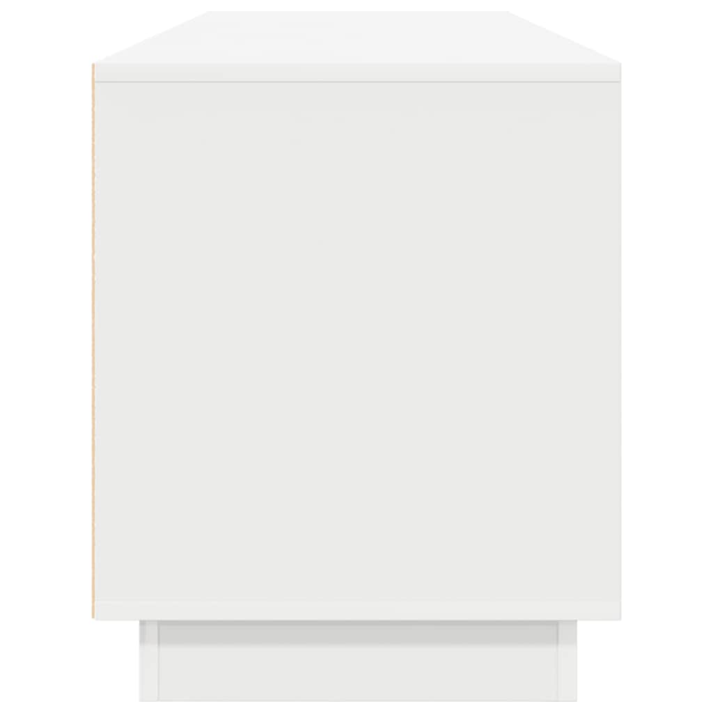 vidaXL Έπιπλο Τηλεόρασης με LED Λευκό 193,5x41x50 εκ.