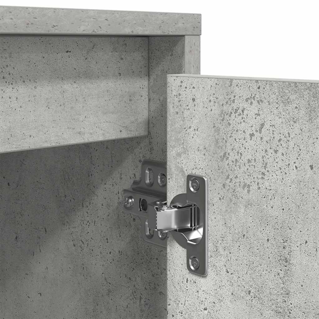 vidaXL Έπιπλο Τηλεόρασης με LED Γκρι Σκυροδέματος 193,5x41x50 εκ.