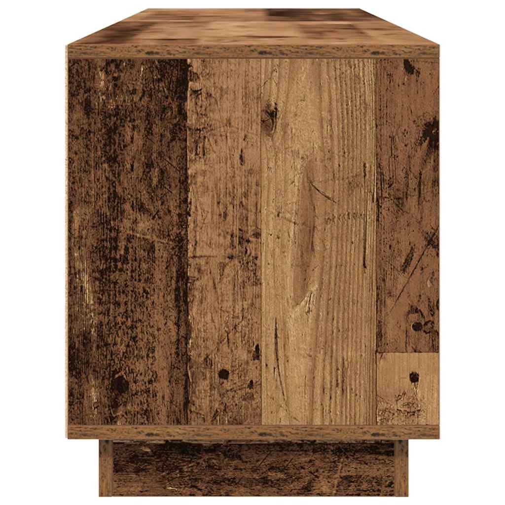 vidaXL Ντουλάπι τηλεόρασης με φώτα LED Παλιό ξύλο 193,5x41x50 εκ.