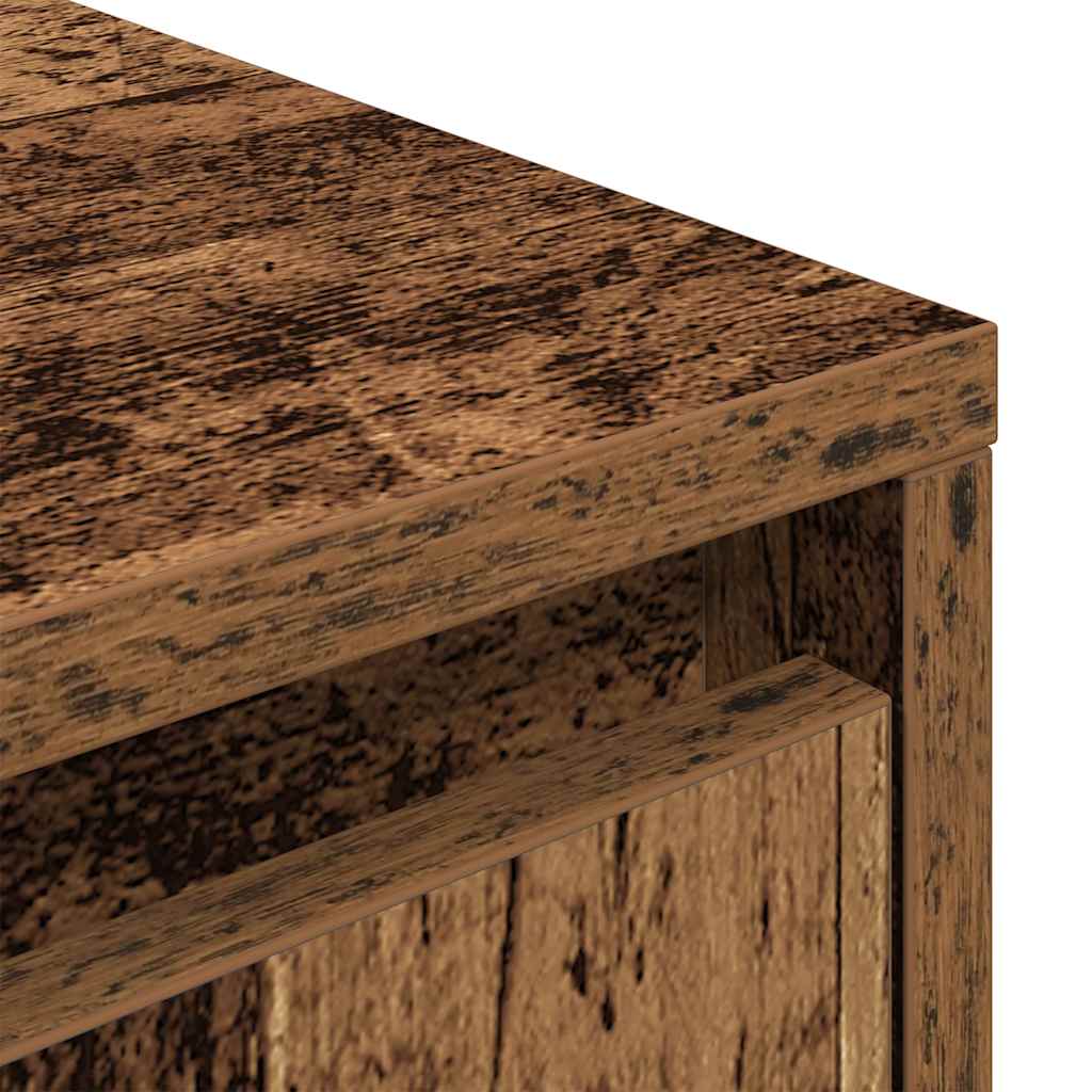 vidaXL Ντουλάπι τηλεόρασης με φώτα LED Παλιό ξύλο 193,5x41x50 εκ.