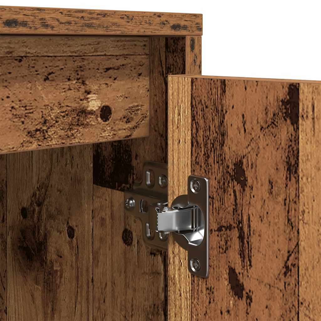 vidaXL Ντουλάπι τηλεόρασης με φώτα LED Παλιό ξύλο 193,5x41x50 εκ.