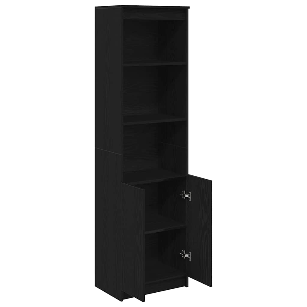 vidaXL Ντουλάπι Μαύρη δρυς 50x35x180 εκ. από Επεξεργασμένο Ξύλο