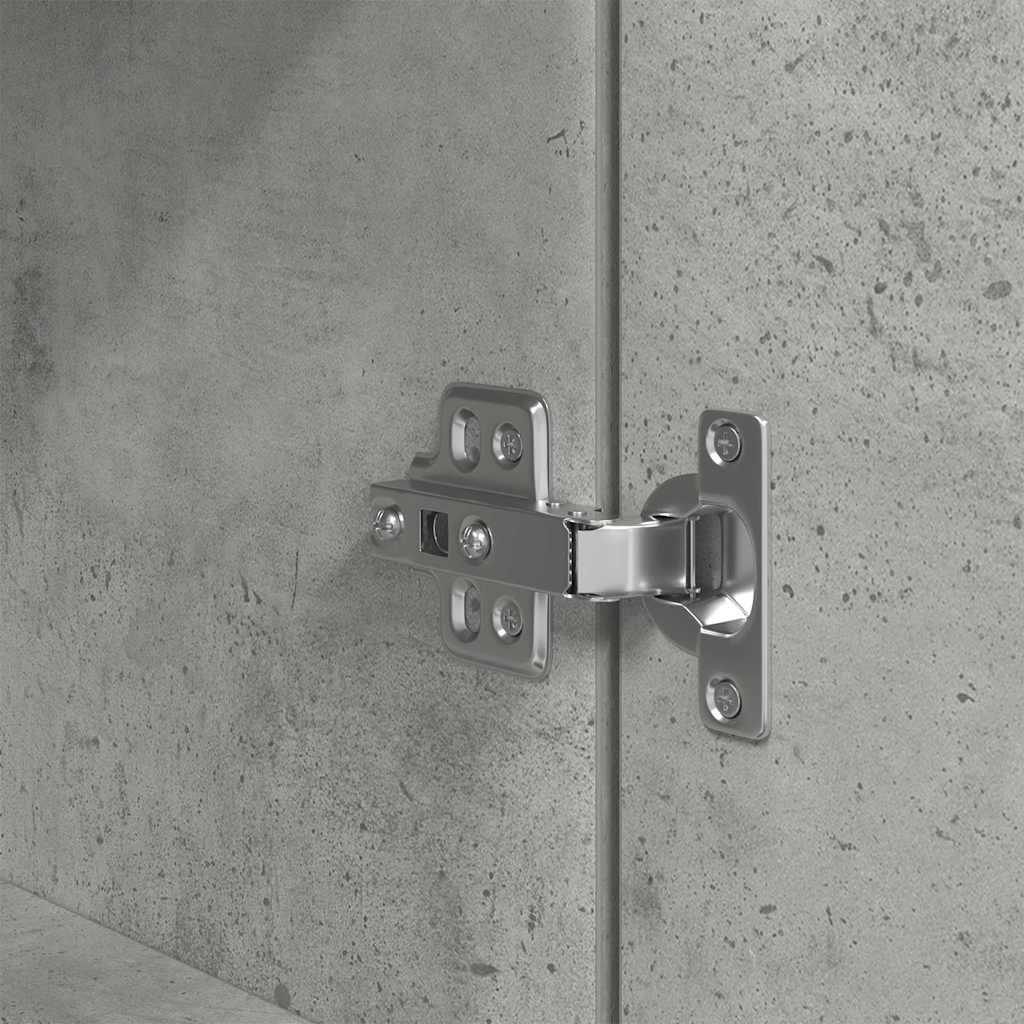 vidaXL Ντουλάπι Γκρι Σκυροδέματος 70x35x180 εκ. από Επεξεργασμένο Ξύλο