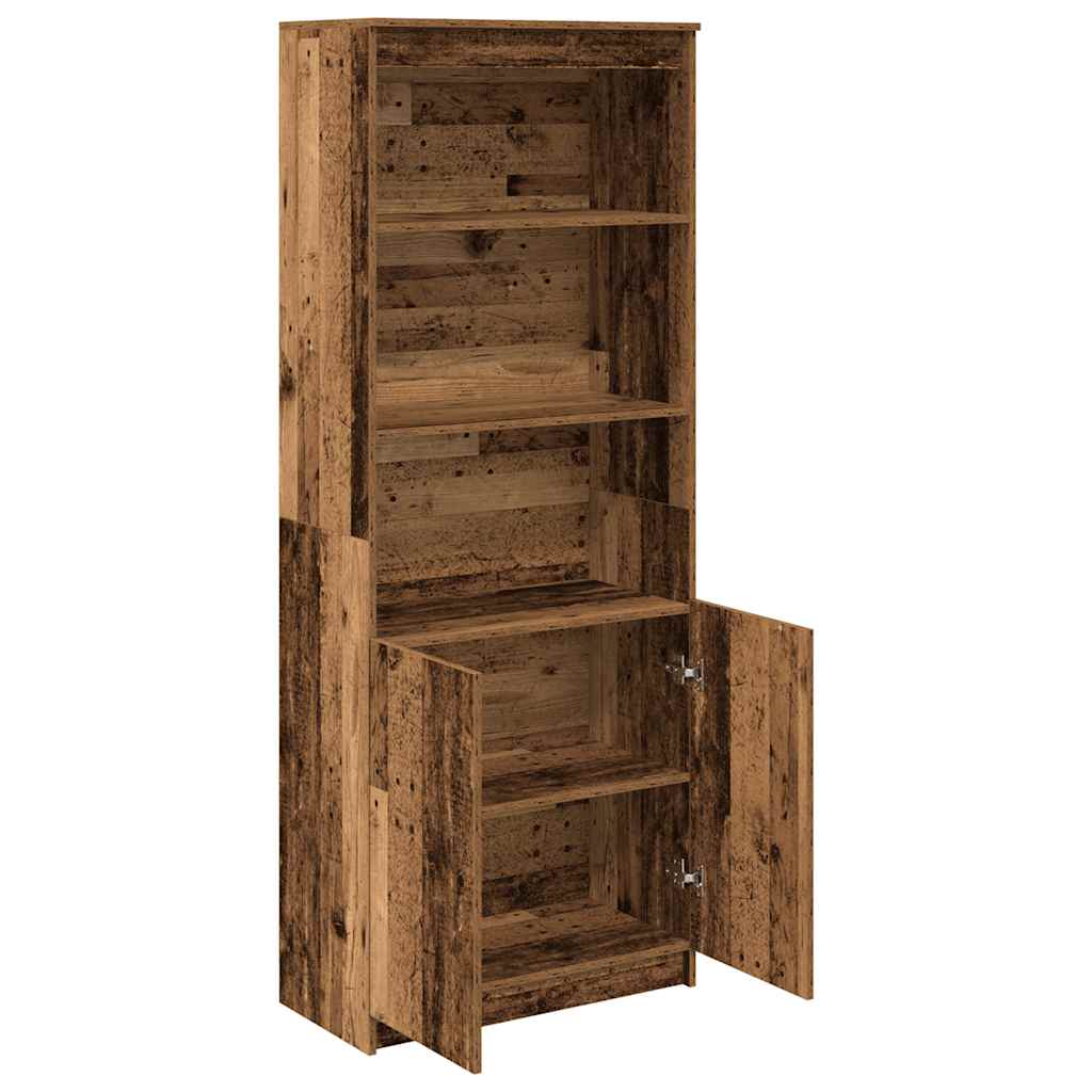 vidaXL Ντουλάπι Παλαιωμένο ξύλο 70x35x180 εκ. από Επεξεργασμένο Ξύλο