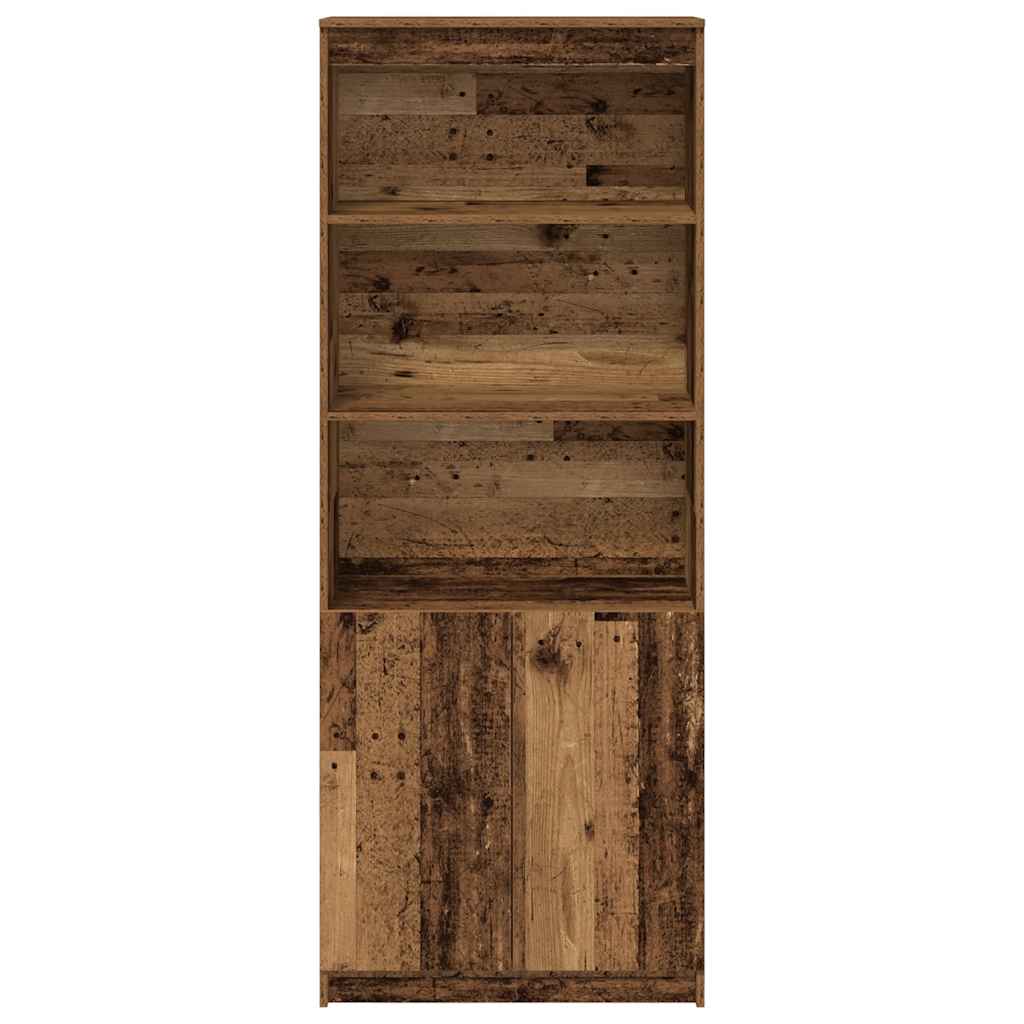 vidaXL Ντουλάπι Παλαιωμένο ξύλο 70x35x180 εκ. από Επεξεργασμένο Ξύλο