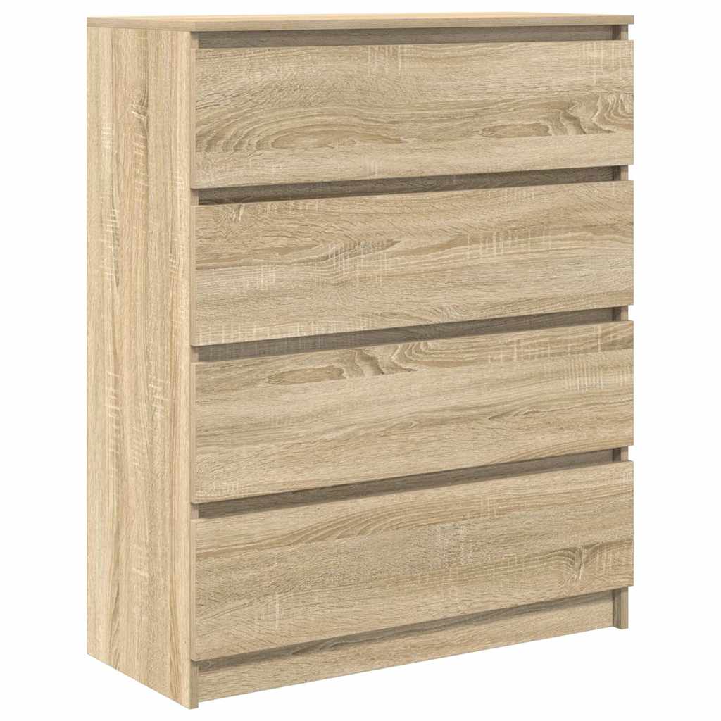 vidaXL Sideboard Sonoma Oak 80x35x99 cm Κατασκευασμένο ξύλο