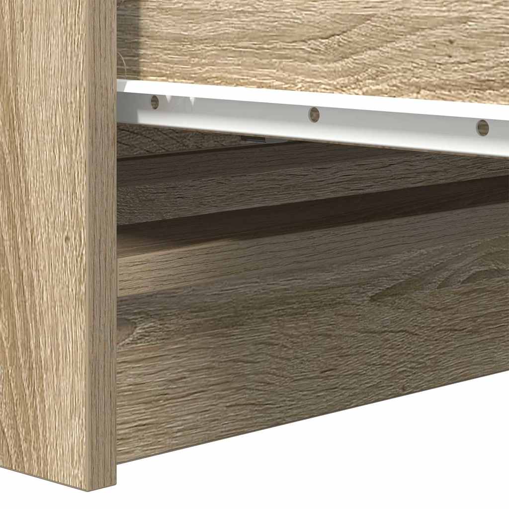 vidaXL Sideboard Sonoma Oak 80x35x99 cm Κατασκευασμένο ξύλο