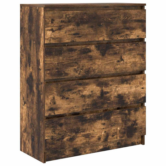vidaXL Sideboard Καπνιστή δρυς 80x35x99 cm Κατασκευασμένο ξύλο