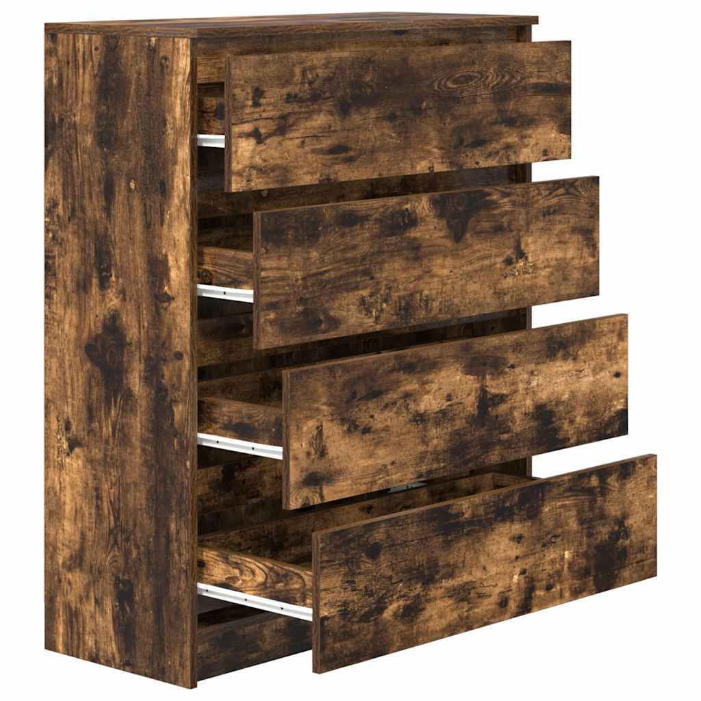 vidaXL Sideboard Καπνιστή δρυς 80x35x99 cm Κατασκευασμένο ξύλο