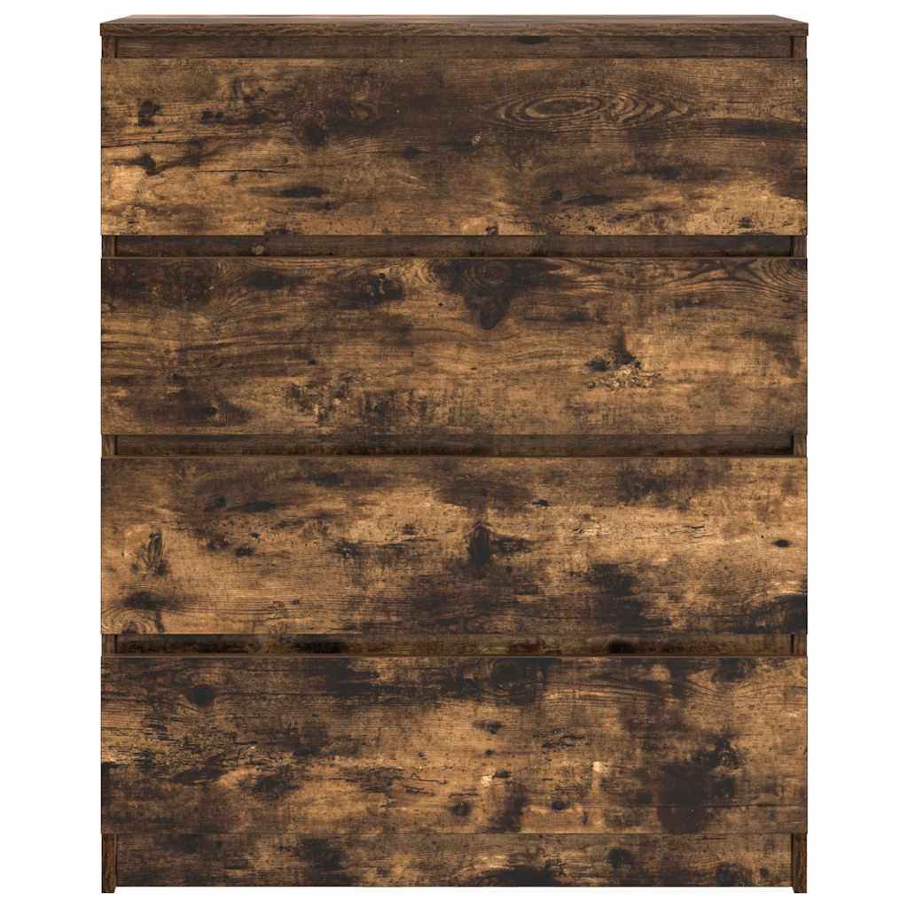 vidaXL Sideboard Καπνιστή δρυς 80x35x99 cm Κατασκευασμένο ξύλο