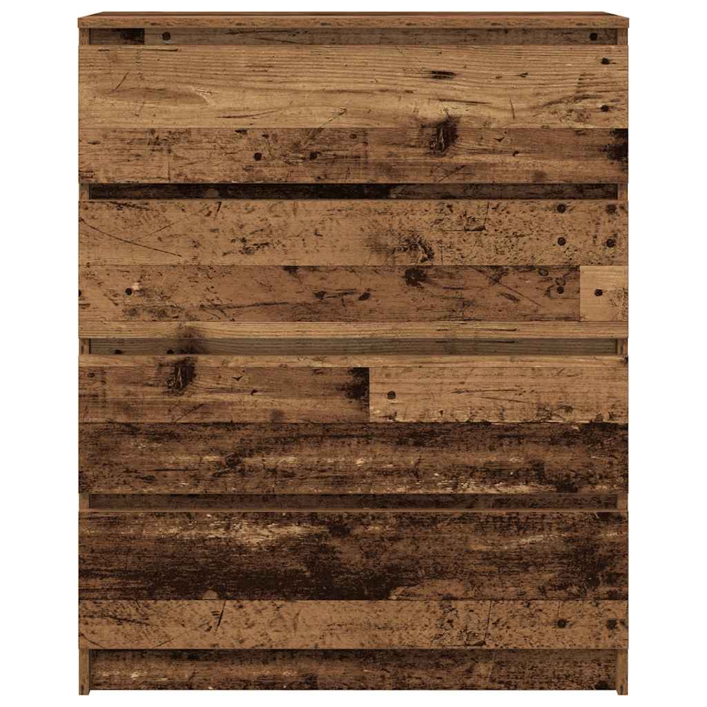 vidaXL Sideboard Παλιό ξύλο 80x35x99 cm Ξύλο μηχανής