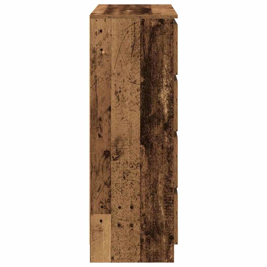 vidaXL Sideboard Παλιό ξύλο 80x35x99 cm Ξύλο μηχανής