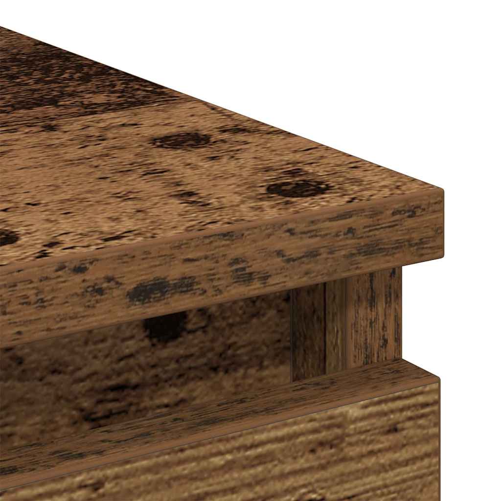 vidaXL Sideboard Παλιό ξύλο 80x35x99 cm Ξύλο μηχανής