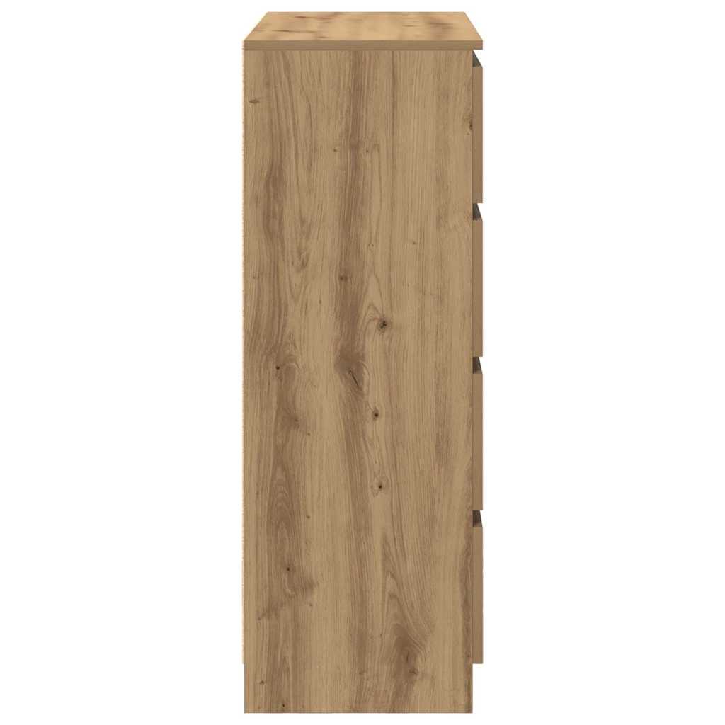 vidaXL Sideboard Artisan Oak 80x35x99 cm Κατασκευασμένο ξύλο