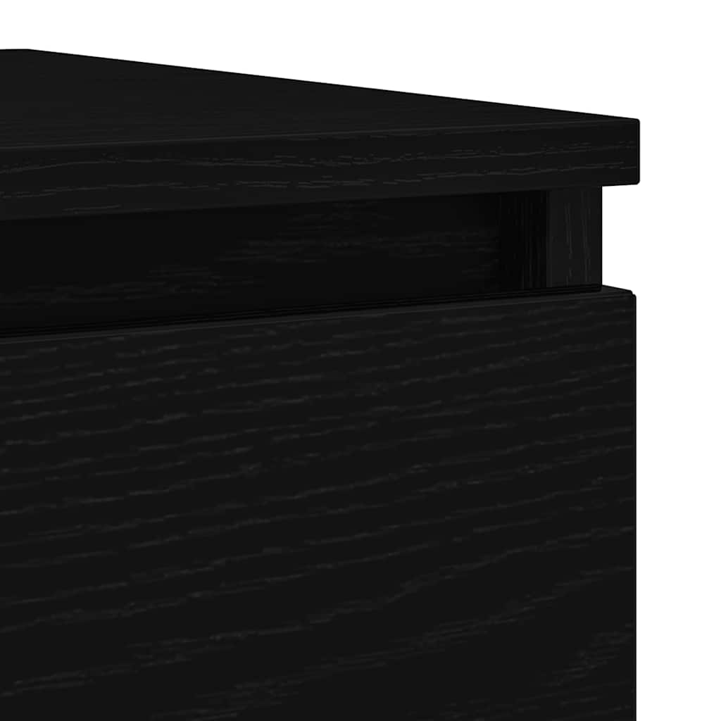 vidaXL Sideboard Μαύρη βελανιδιά 100x35x76 cm Κατασκευασμένο ξύλο