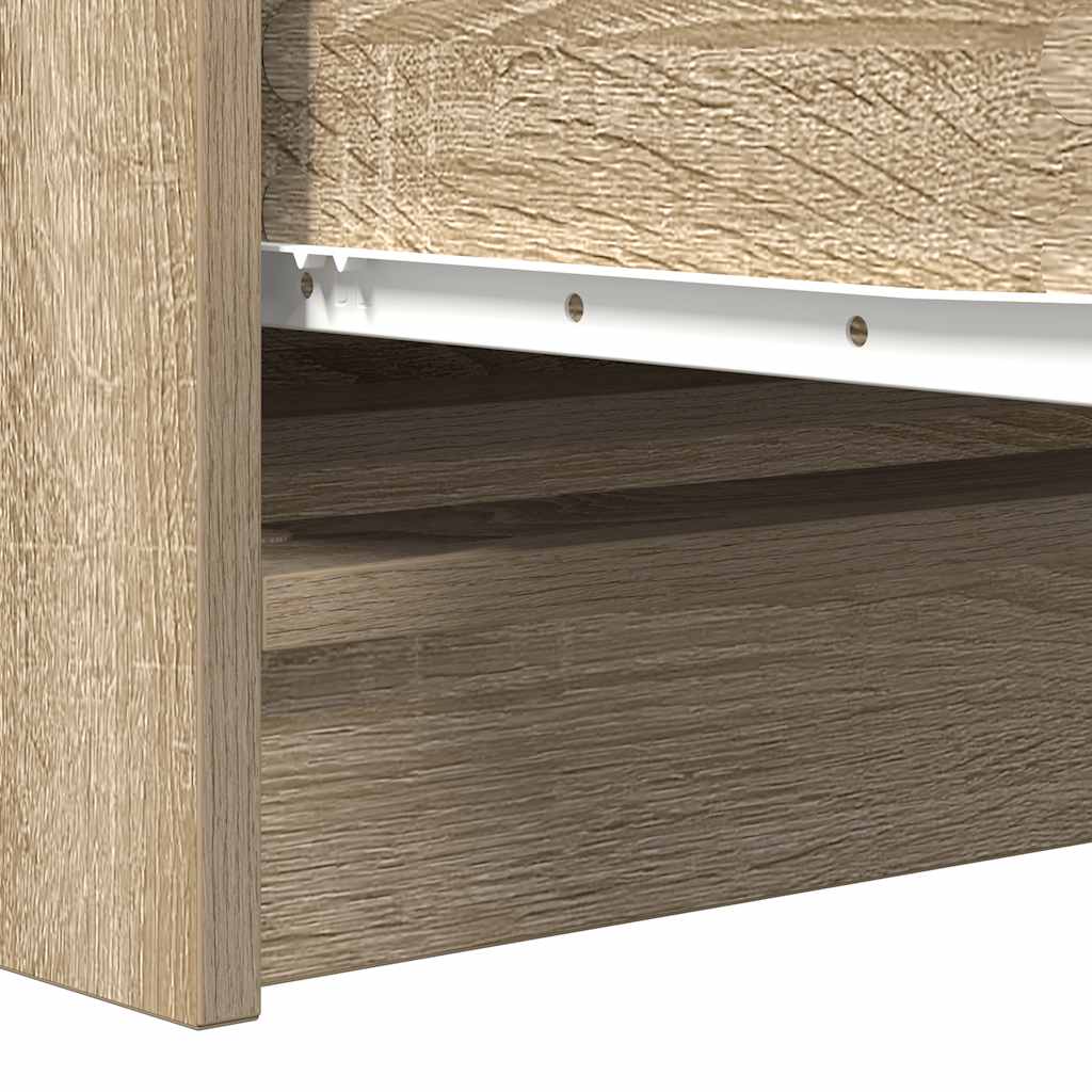vidaXL Sideboard Sonoma Oak 100x35x76 cm Κατασκευασμένο ξύλο
