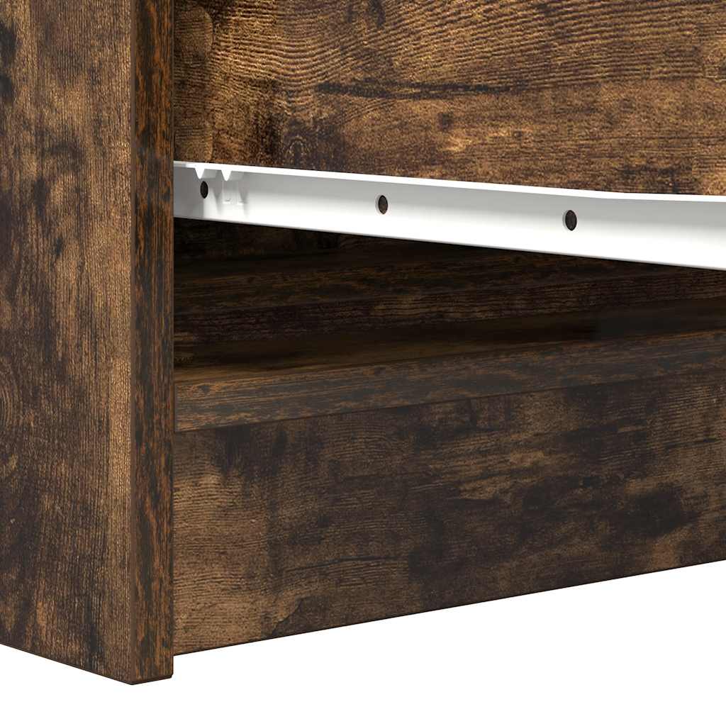 vidaXL Sideboard Καπνιστή δρυς 100x35x76 cm Κατασκευασμένο ξύλο