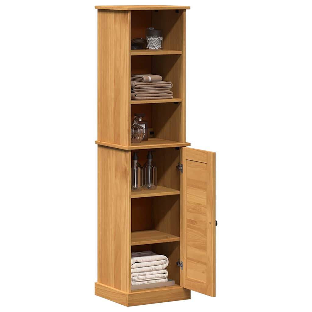 vidaXL Σετ Επίπλων Μπάνιου με ράφι με αποθήκευση με πόρτα 2 pcs Καφέ και Καραμέλα καφέ