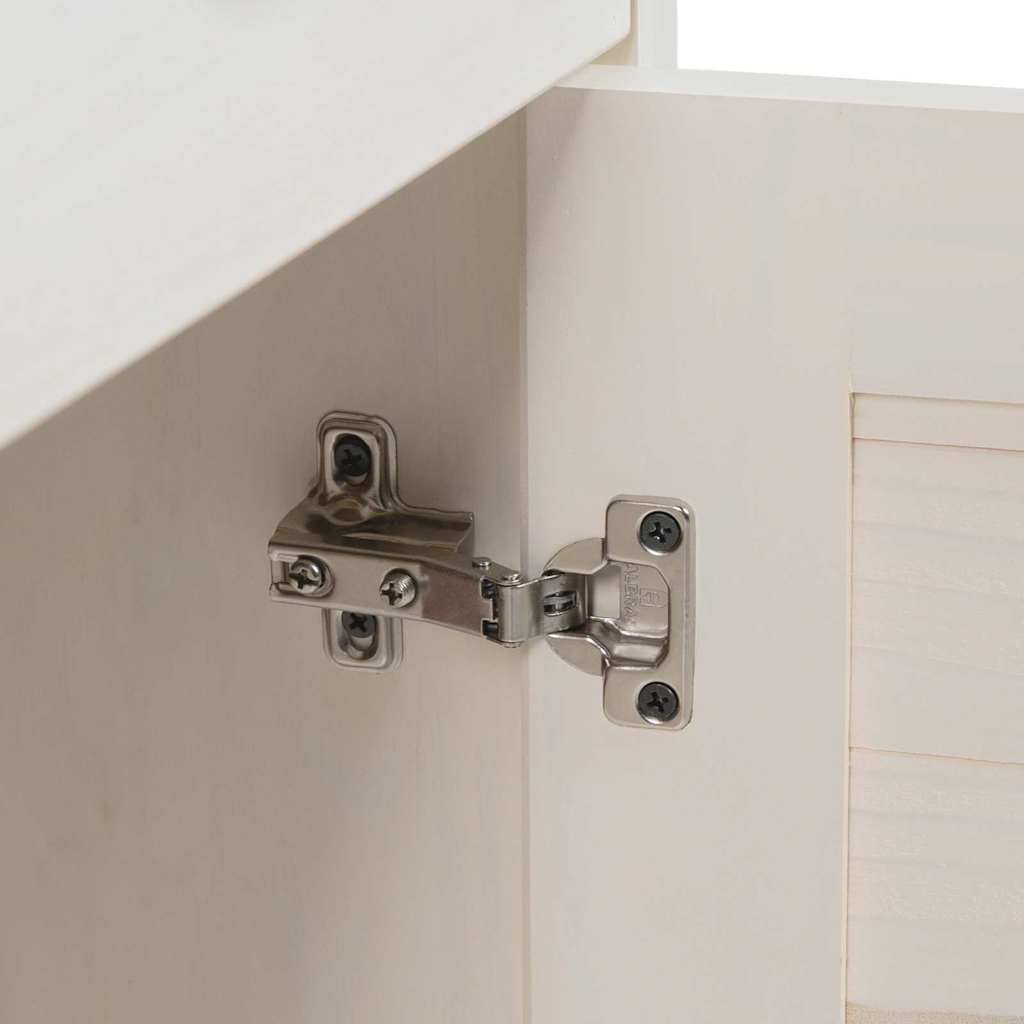 vidaXL Σετ Επίπλων Μπάνιου 2 pcs Καφέ και Λευκό 37 x 34 x 150 εκ