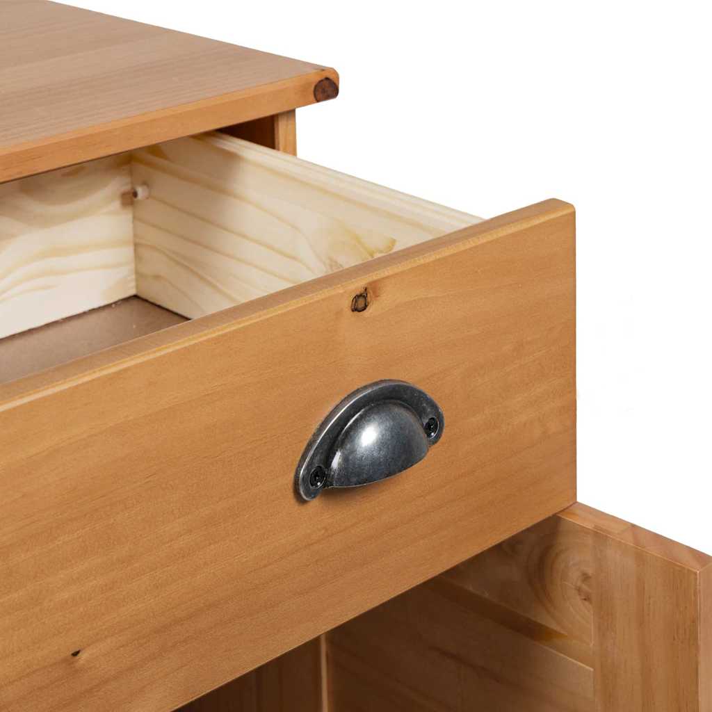 vidaXL Σετ Επίπλων Μπάνιου με συρτάρι με ράφι με αποθήκευση με πόρτα 2 pcs Καφέ 67.5 x 34 x 80 εκ