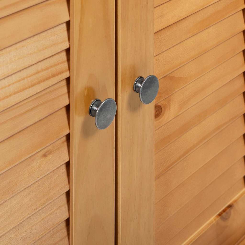 vidaXL Σετ Επίπλων Μπάνιου με συρτάρι με ράφι με αποθήκευση με πόρτα 2 pcs Καφέ 67.5 x 34 x 80 εκ