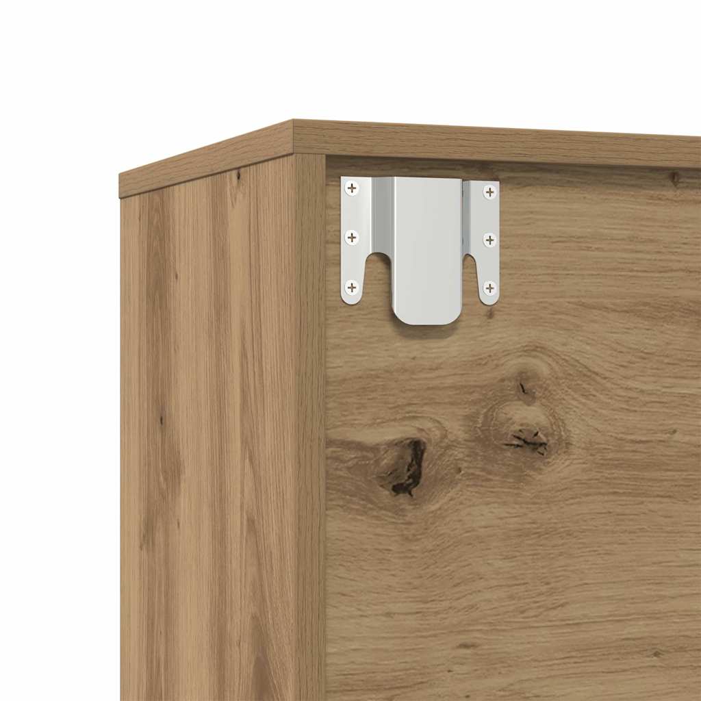 vidaXL Ντουλάπια βιβλίων 3 τεμ. Αρτισιανή Δρυς από Επεξεργασμένο Ξύλο