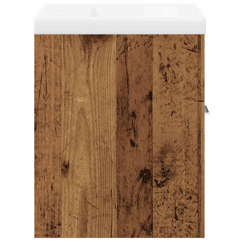 vidaXL Σετ Επίπλων Μπάνιου 2Τεμαχίων Παλιό Ξύλο από Επεξεργασμένο Ξύλο