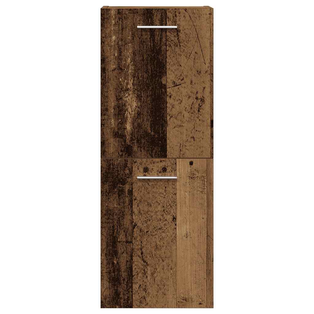 vidaXL Σετ Επίπλων Μπάνιου 4Τεμαχίων Παλιό Ξύλο από Επεξεργασμένο Ξύλο