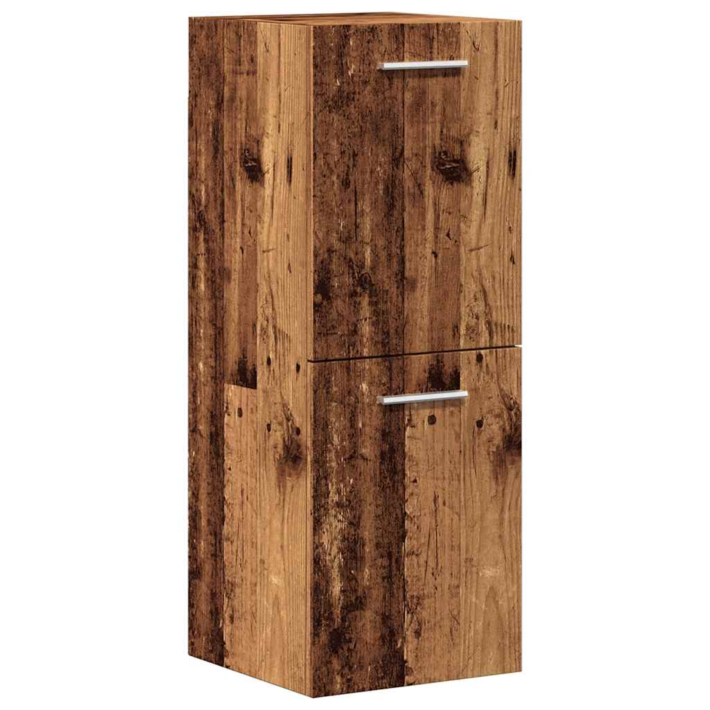 vidaXL Σετ Επίπλων Μπάνιου 4Τεμαχίων Παλιό Ξύλο από Επεξεργασμένο Ξύλο