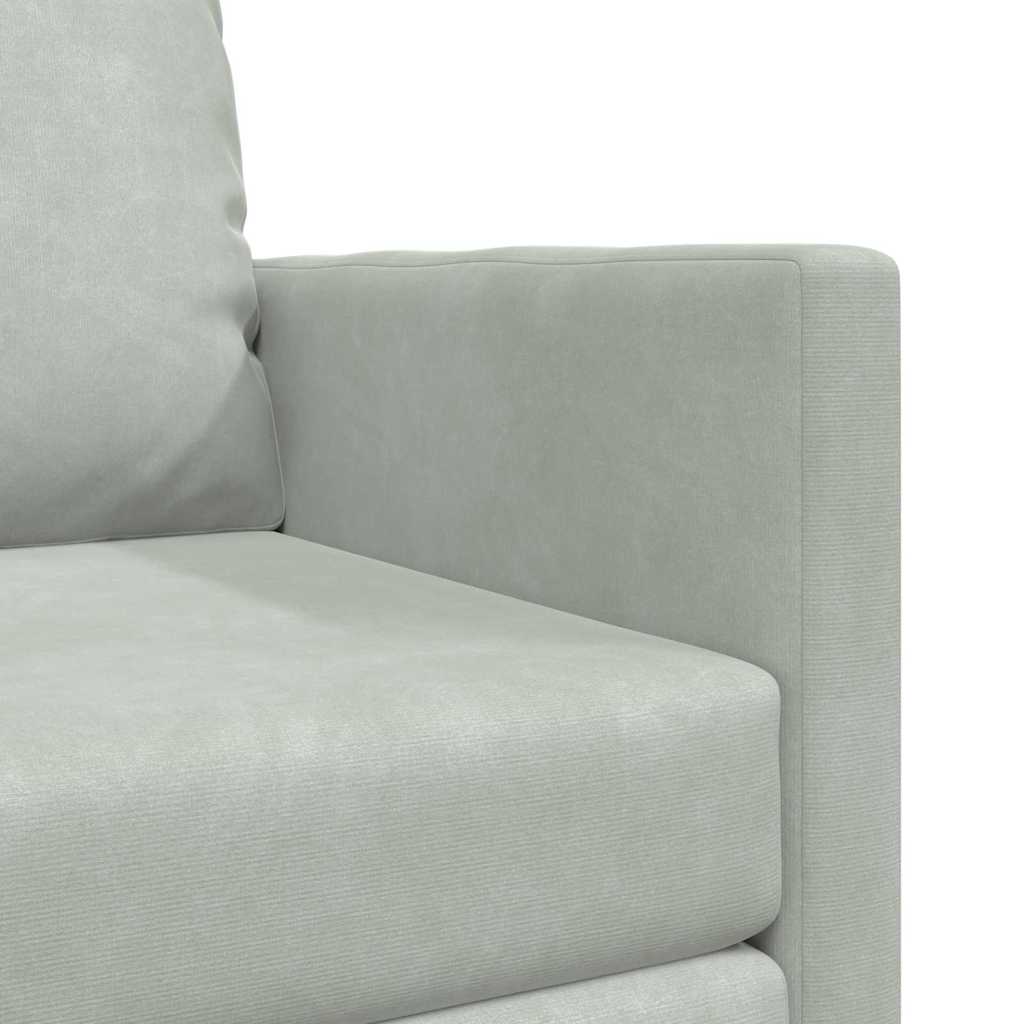 vidaXL Κρεβάτι καναπές 60cm Ανοιχτό γκρι Βελούδο
