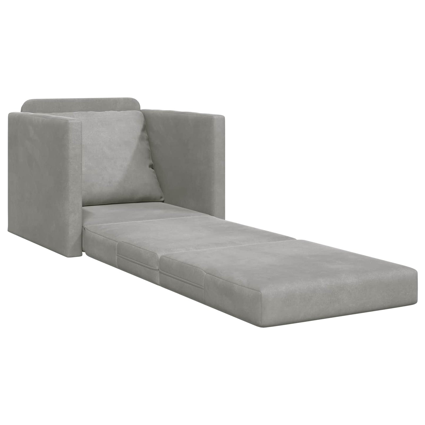 vidaXL Κρεβάτι καναπές 60cm Ανοιχτό γκρι Βελούδο