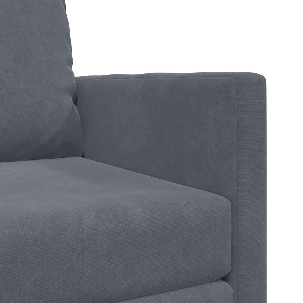 vidaXL Κρεβάτι καναπές 60cm Σκούρο Γκρι Βελούδο
