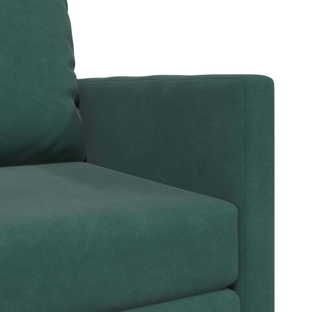 vidaXL Κρεβάτι καναπές 60cm Σκούρο Πράσινο Βελούδο