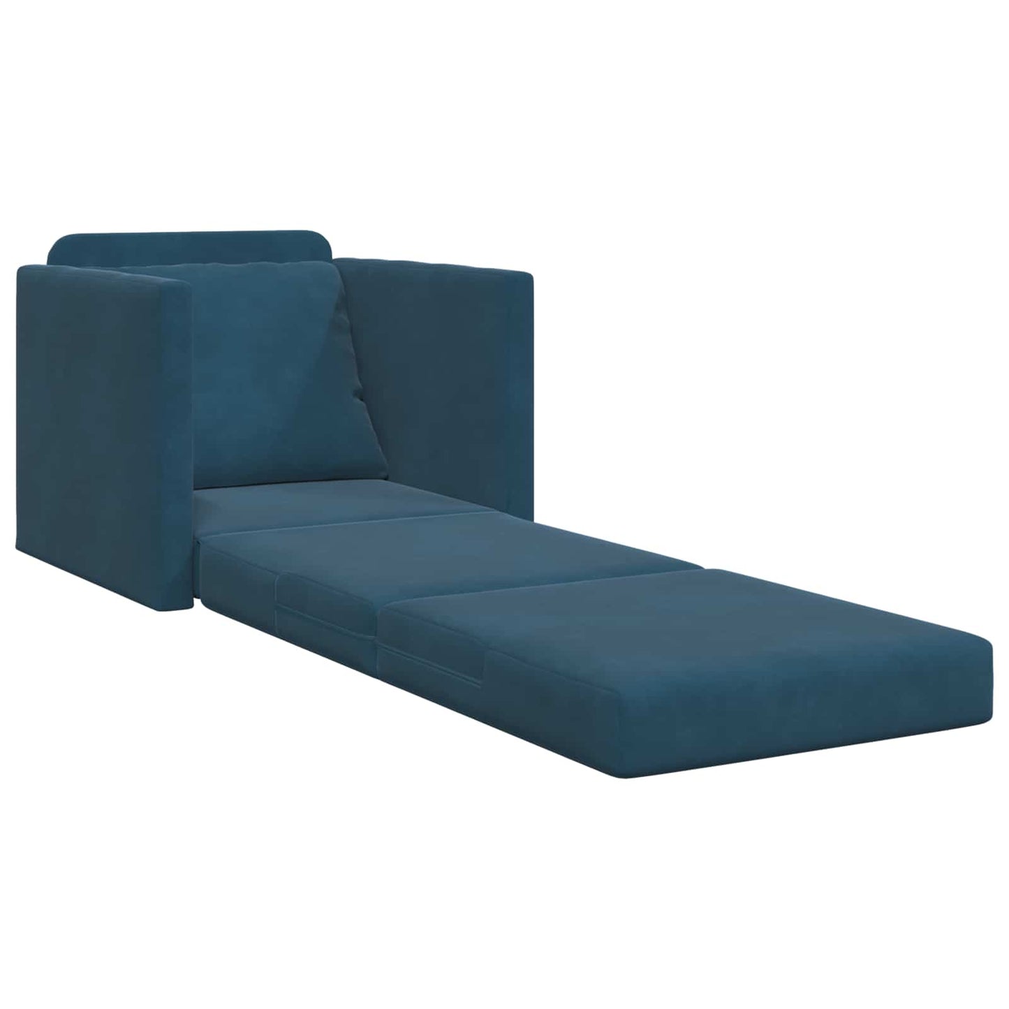 vidaXL Κρεβάτι καναπές Μπλε 74 x 77 x 81 εκ. Βελούδο