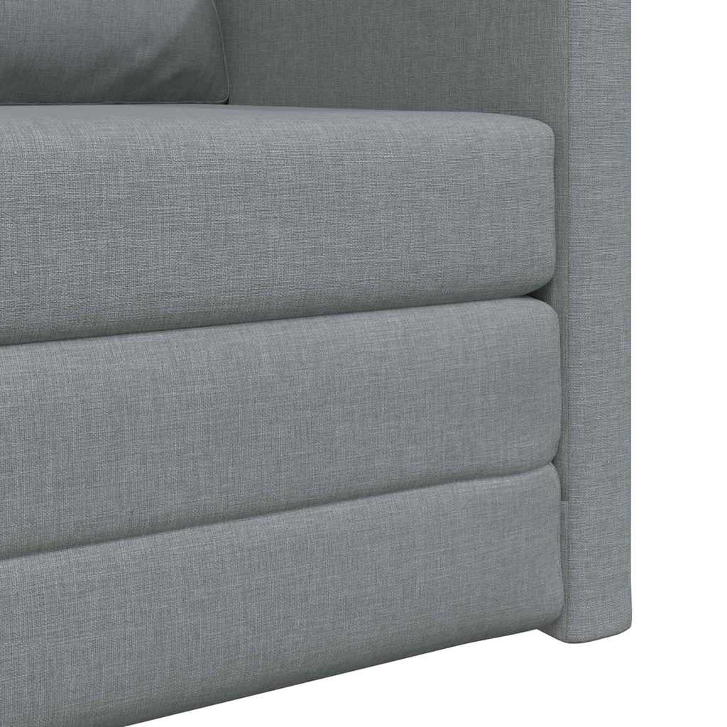 vidaXL Κρεβάτι καναπές 60cm Ανοιχτό γκρι ύφασμα