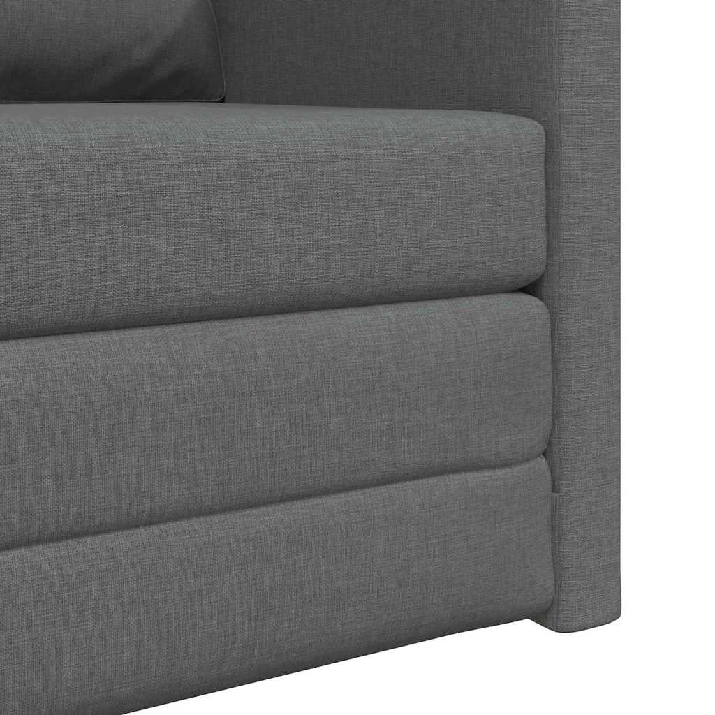 vidaXL Κρεβάτι καναπές 60cm Σκούρο Γκρι ύφασμα