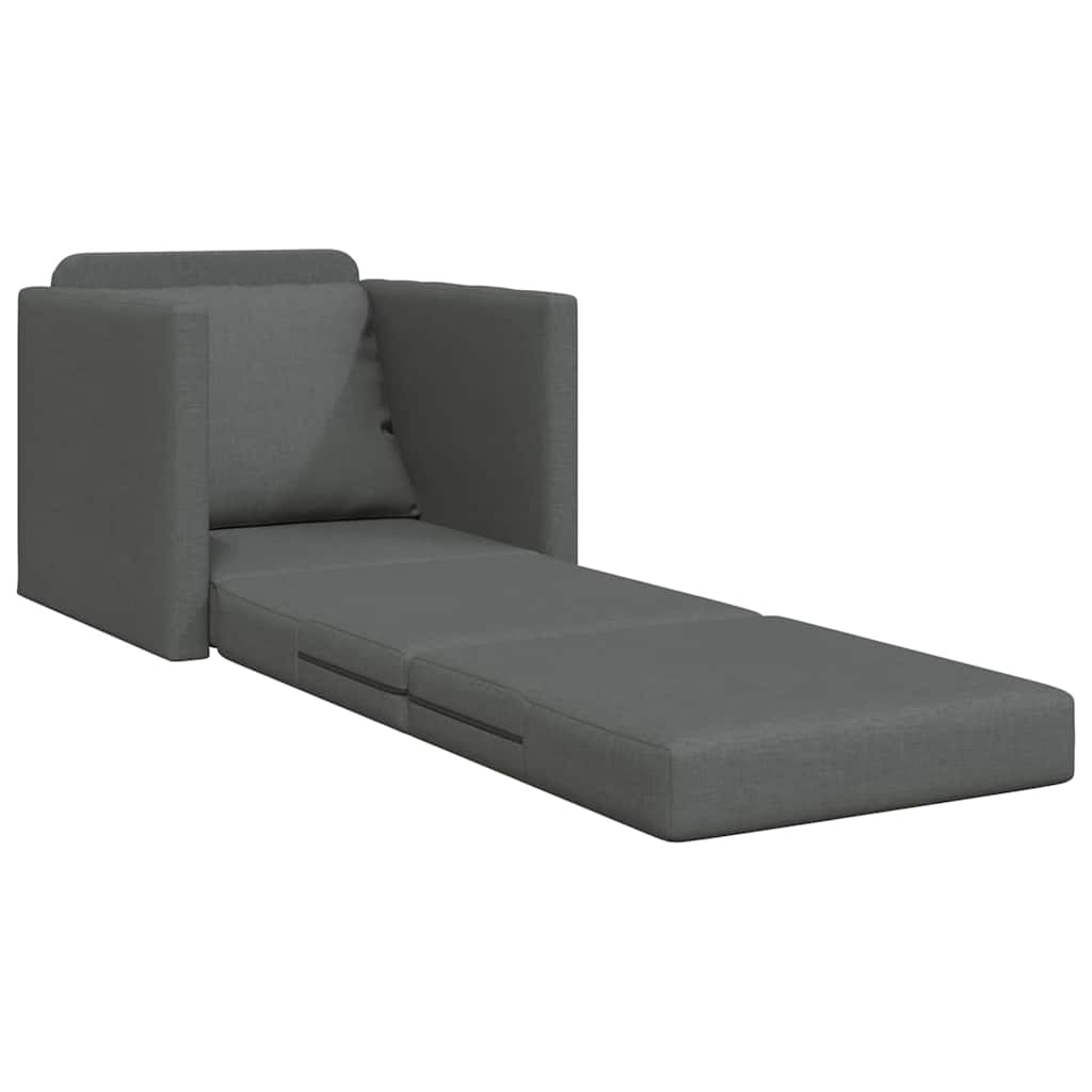 vidaXL Κρεβάτι καναπές 60cm Σκούρο Γκρι ύφασμα