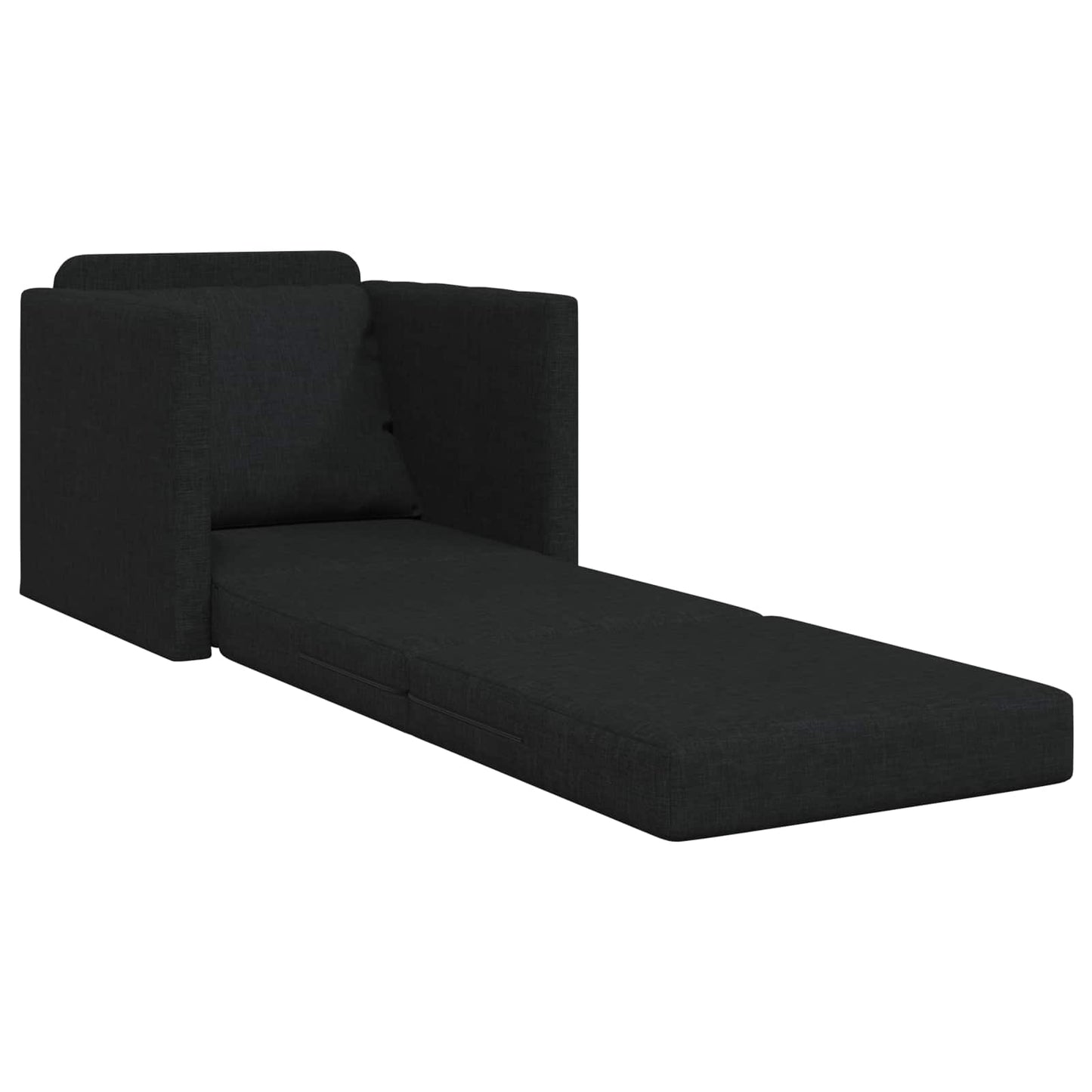 vidaXL Κρεβάτι καναπές 60cm Μαύρο ύφασμα